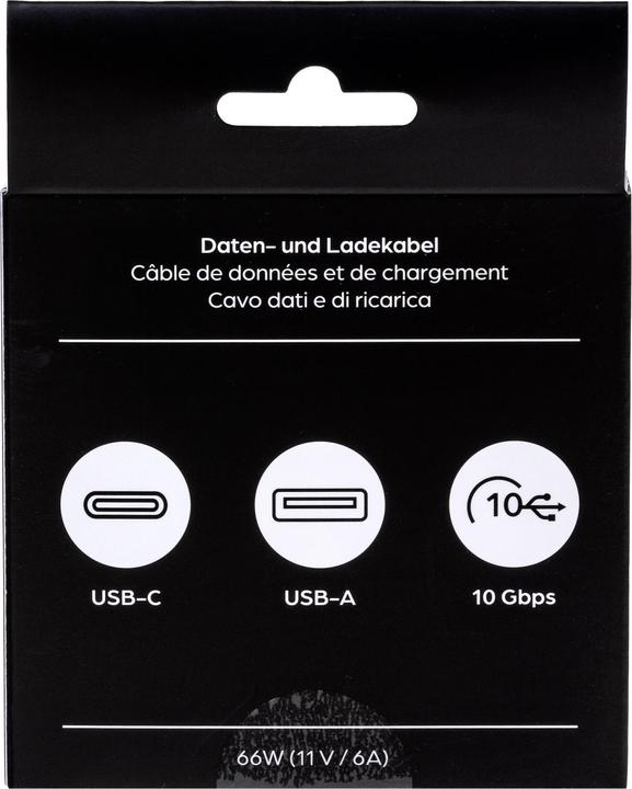 Produktbild Onit USB 3.1-Kabel USB A - USB C 0.5 m, Weiss (0.50 m, USB 3.1, 66 W)
