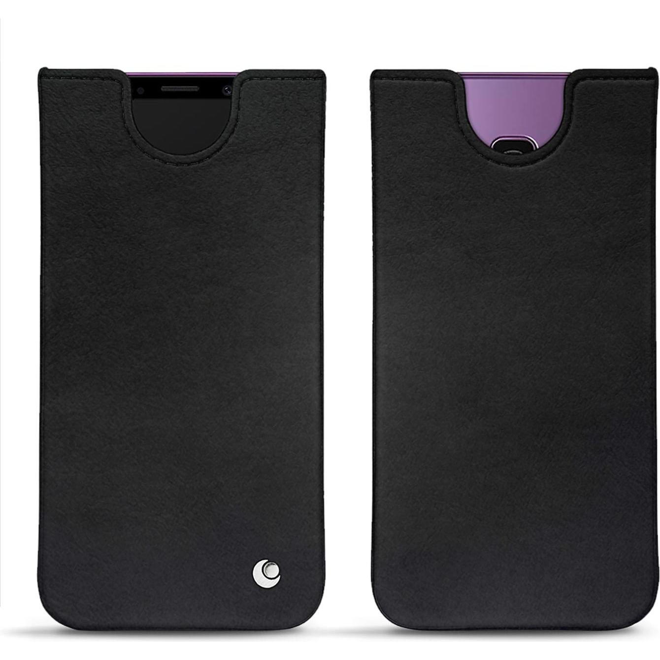 Noreve Lederschutzhülle (Samsung Galaxy S9+), Smartphone Hülle, Schwarz