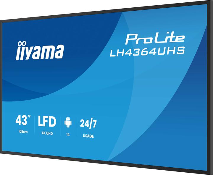 Image du produit iiyama Dis Public 43 LH4364UHS-B1AG UHD (3840 x 2160 pixels, 43")