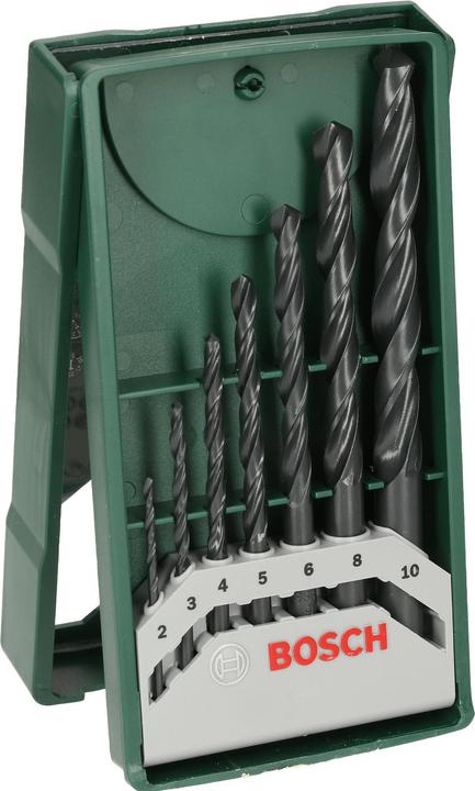 Actual product image Bosch Zubehör Mini-X-Line metal drill bit set, 7 pieces (10 mm, 2 mm, 3 mm, 4 mm, 5 mm, 6 mm, 8 mm)