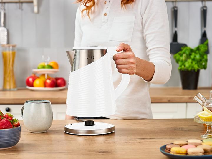 Immagine prodotto Lafe 47469 Electric Kettle Elegant White 1,8 L (1.80 l)