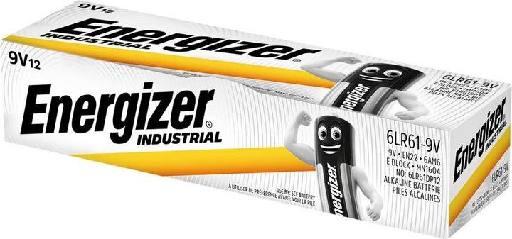 Produktbild Energizer Industrial (12 Stk., 9V Block, 600 mAh)