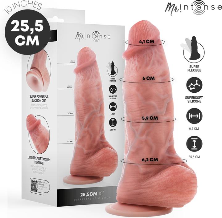 Mr. Intense MR INTENSE â€“ BIG PENIS SPENCER SILIKONDILDO 25,5 CM â€“ Ã˜ 6,2 CM