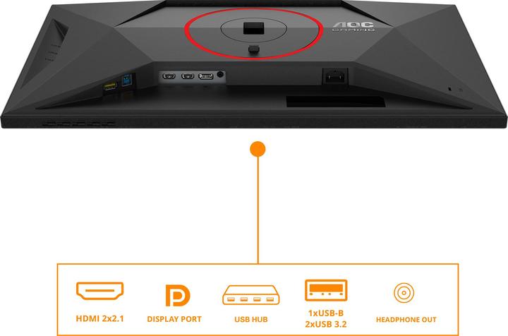Actual product image AOC Q27G4SRU (2560 x 1440 pixels, 27")