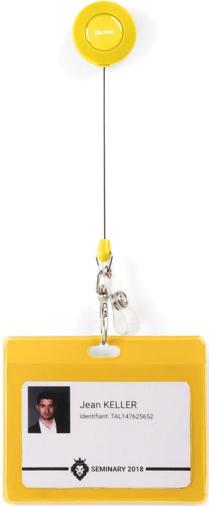 Produktbild Tarifold Namensschild 70x100mm PVC gelb VE=30 Stück