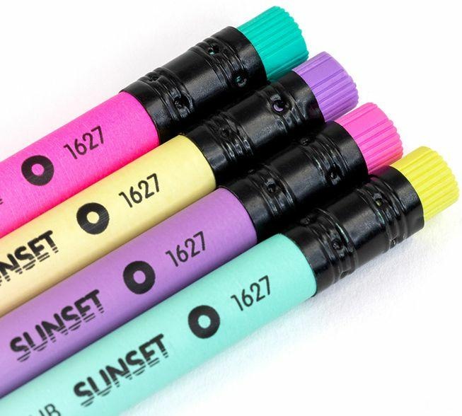 Immagine prodotto Matita rotonda HB con gomma Sunset (24 pezzi) (2.20 mm, HB, 24 x)