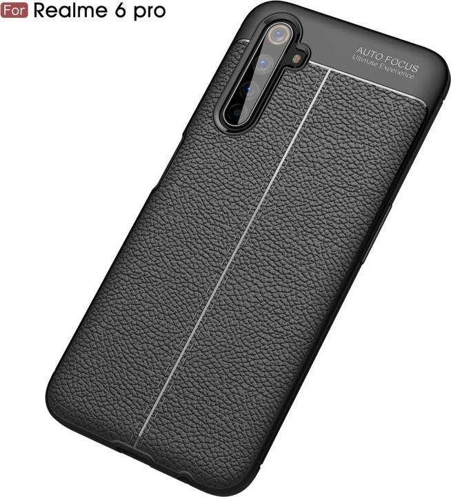 Actual product image Screenguard Realme 6 Pro Sleeve Leather Design TPU Cover (Realme 6 Pro)