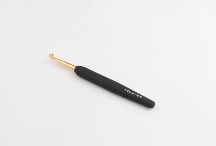 Produktbild Knitpro Häkelnadel mit Softgriff gold