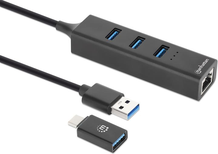 Produktbild Manhattan Kombo (USB-A, USB-C, 4 Ports)