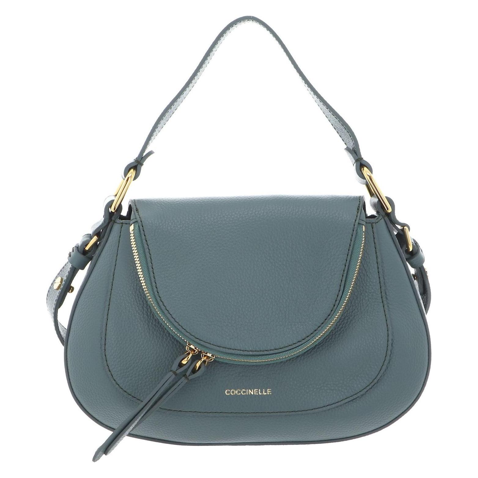 Coccinelle, Damen, Handtasche, Sole Handbag Bottalatino Leather, Grün