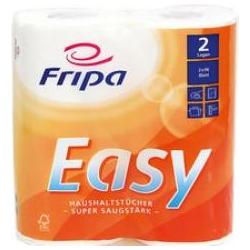Thumbnail - Fripa Kchenrolle Easy, 3-lagig, hochweiá, Haushaltspapier, Weiss