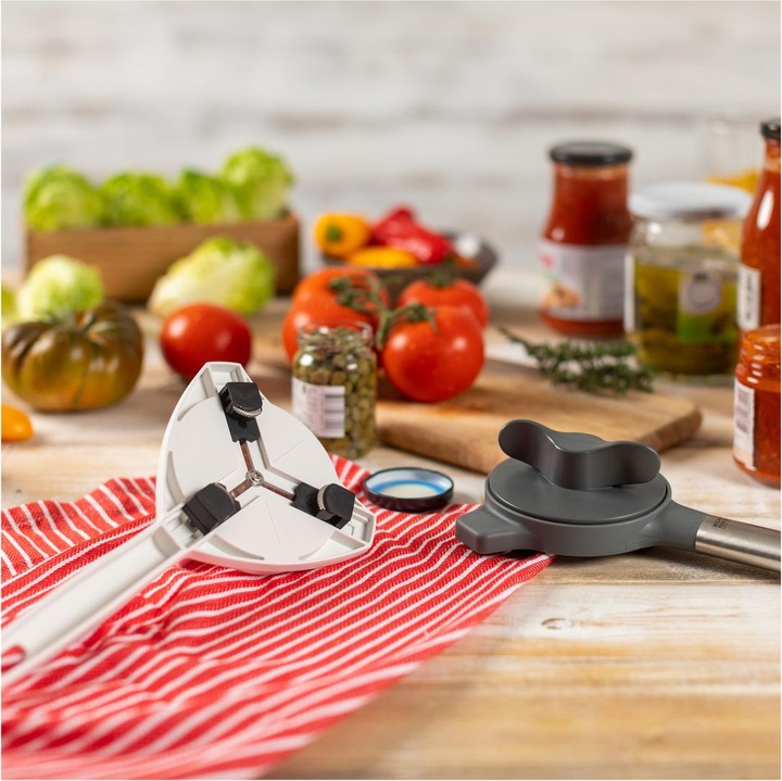 Actual product image Kuhn Rikon Deluxe Gripper lid opener grey (Plastic lidded bottle opener)