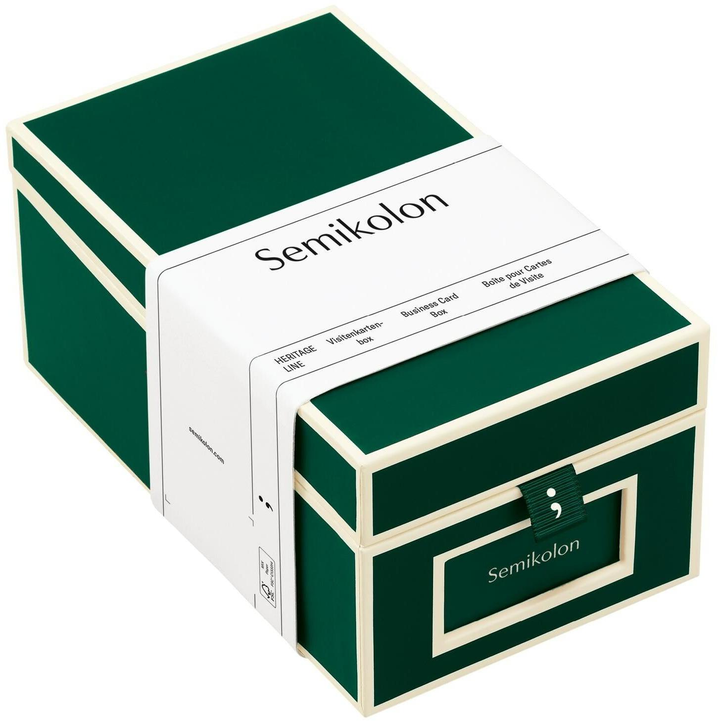 Semikolon, Kartenaufbewahrung, Visitenkartenbox