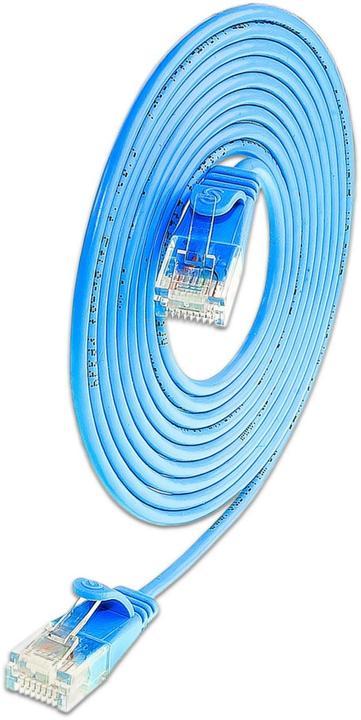Actual product image Wirewin Slim patch cable: UTP, 15cm,blue (U/UTP, CAT6, 0.15 m)