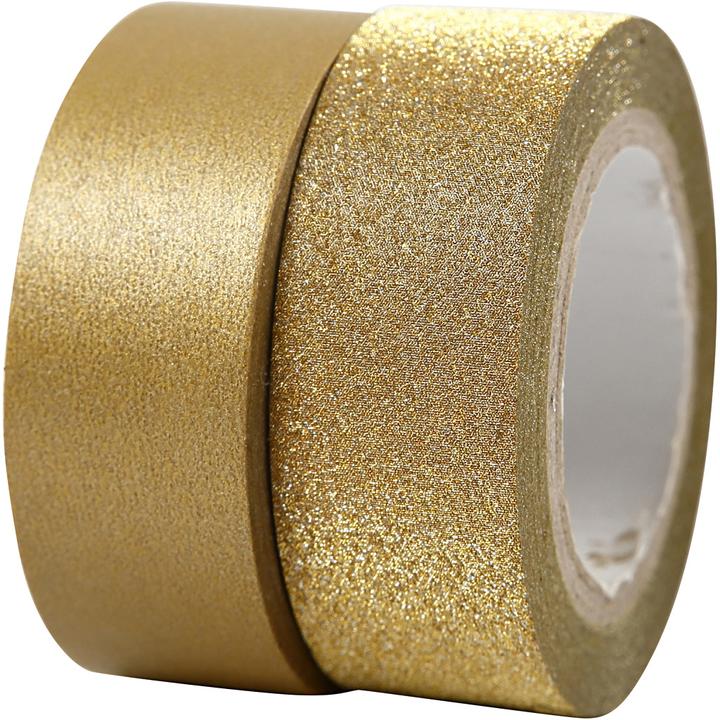 Image du produit Creativ Company Masking Tape Goud 2m, 2pcs (15 mm)