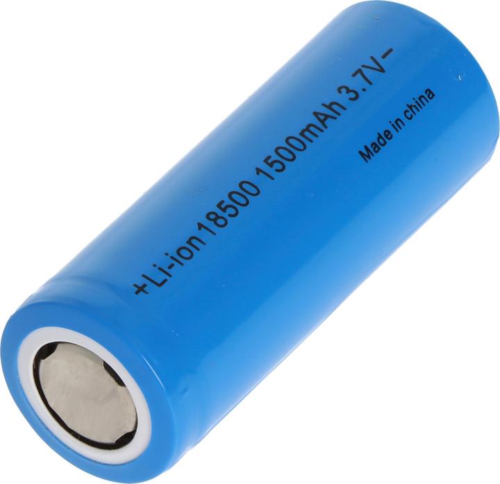 Produktbild AccuCell Akku 18500-A1, 1500mAh, flacher Pluspol
