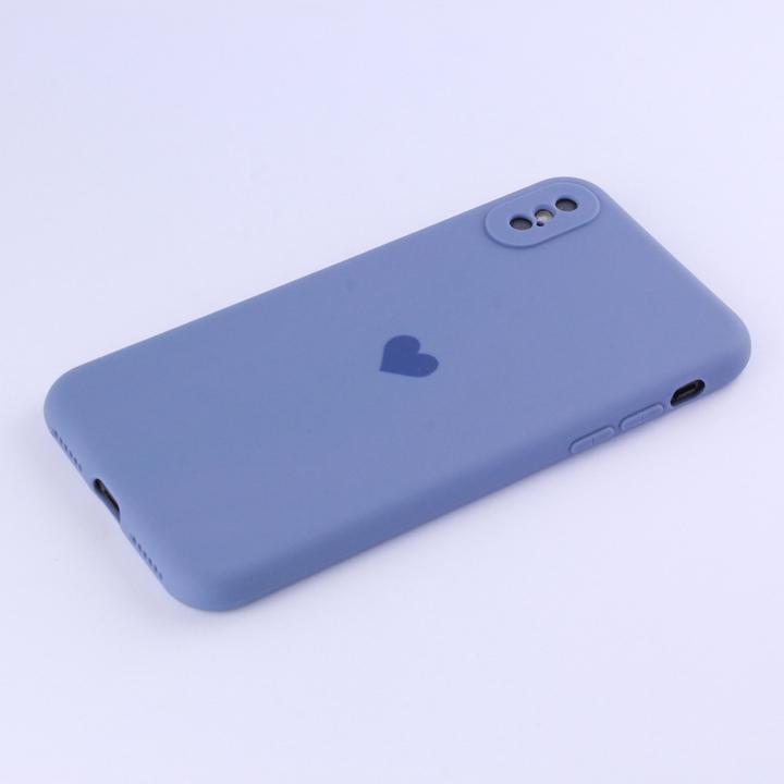 Actual product image PhoneLook Cover Silicone Mat Heart lavender (Apple iPhone X)