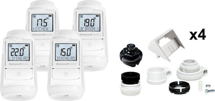 Honeywell EVO-TRV4 Evohome Heizkörperthermostat-Set