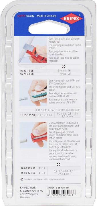 Productafbeelding Knipex Universeel afbijtgereedschap 16 85 125 SB (125 mm)
