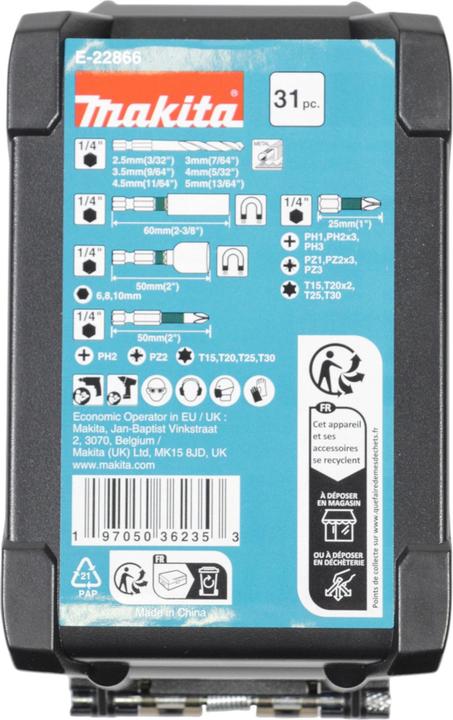 Produktbild Makita Bohrer-Bit-Set 31-tlg. Impact Black