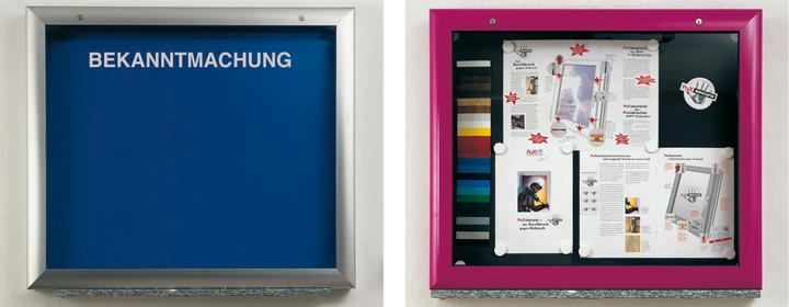 Actual product image kaiserkraft Showcase for indoor and outdoor use (Magnet board, 80 x 54 cm)