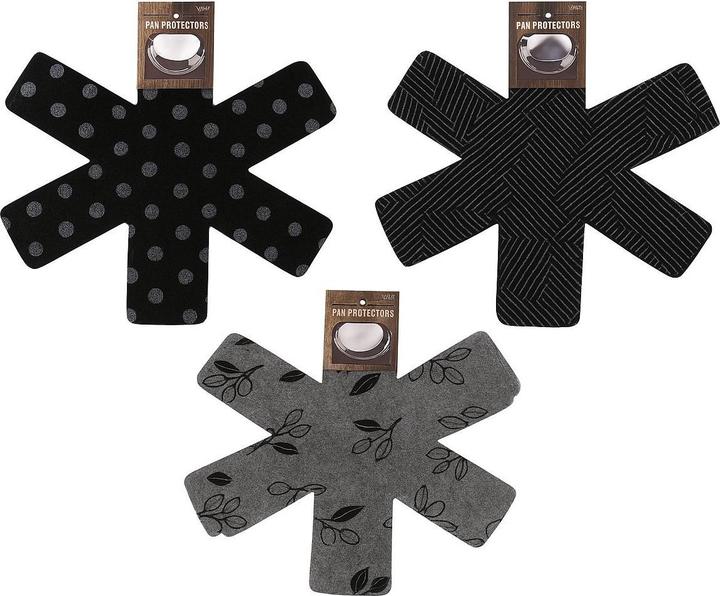 Fackelmann Pfannenschutz-Set 2 Stück assortiert (38 cm, Textil)