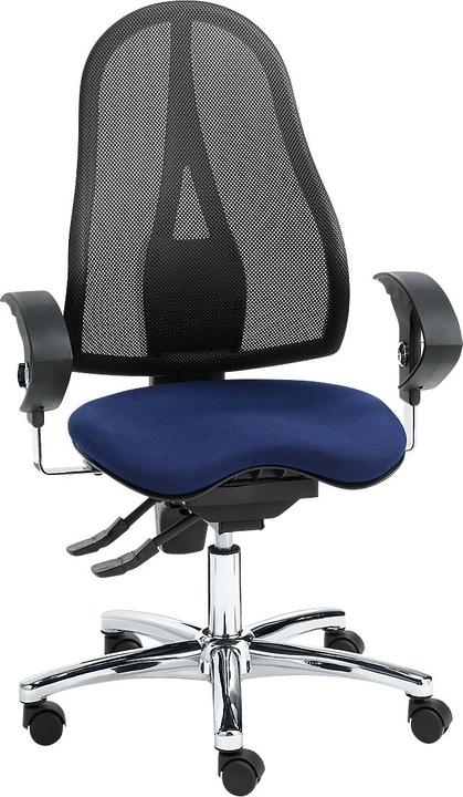 Actual product image Topstar Office chair SITNESS 15, permanent contact, with armrests, mesh back, fitness ortho seat