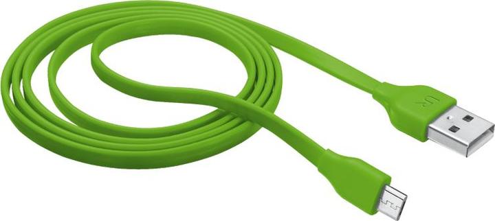 Actual product image Trust Flat Micro-Usb Cable 1m Green (1 m, USB 2.0)
