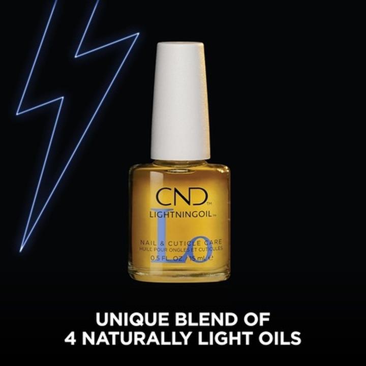 Actual product image CND Lightning Oil - Lightning-Fast Absorption & Hydration for Nail & Cuticle Care (15 ml)