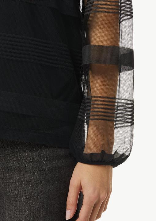 Produktbild Comma T-Shirt Gestreiftes Mesh-Shirt (36)