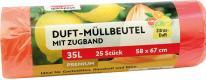 Produktbild Quickpack Müllbeutel 35L 58x67cm mit Duft und Zugband 25er (25 x, 35 l)
