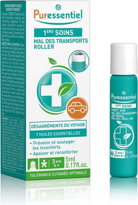 Produktbild Puressentiel First Aid Transport Sickness Roller with 7 Essential Oils 5ml (Hygieneprodukt)