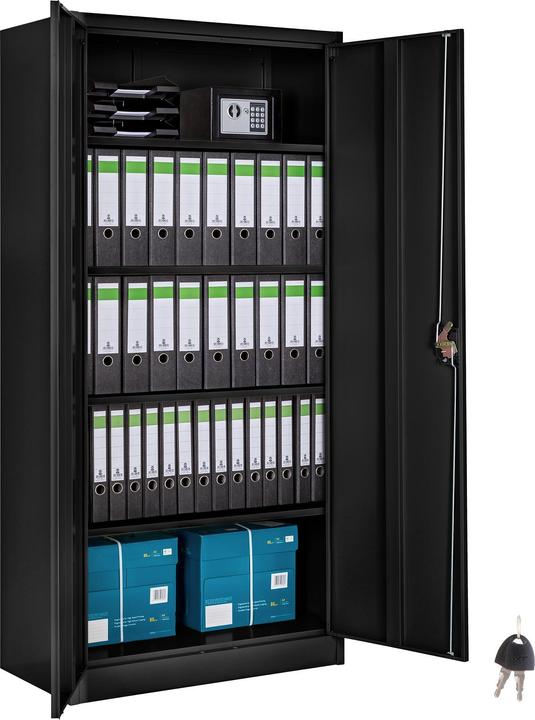 Produktbild tectake Aktenschrank (80 x 40 x 180 cm)