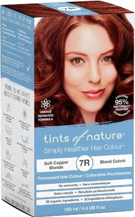 Tints Of Nature 7R Soft Copper Blonde Permanent Haarfarbe 130ml (7R Soft Copper Blonde)