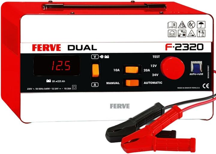 Productafbeelding Ferve F-2320 Dual Charger for Lead Acid Batteries, 0 (12V, 24V, 20 A)