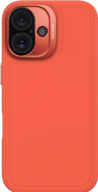 Actual product image Decoded AntiMicrobial Silicone Stacks Backcover with MagSafe for iPhone 16 - Orange (Apple iPhone 16)