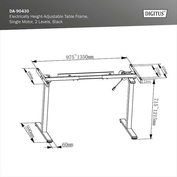 Image du produit Digitus Piètement de table