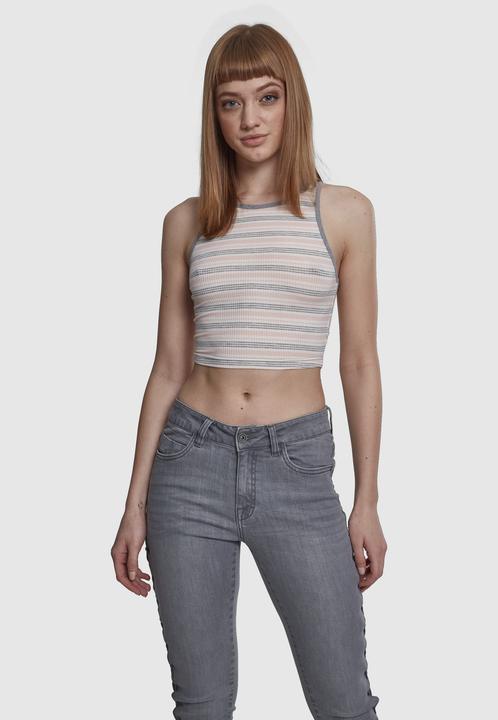 Produktbild Urban Classics Ladies Rib Stripe Cropped Top (M)
