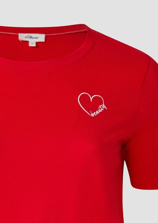 Produktbild S.Oliver T-Shirt Jersey-Shirt aus Baumwolle mit Stickerei (50)