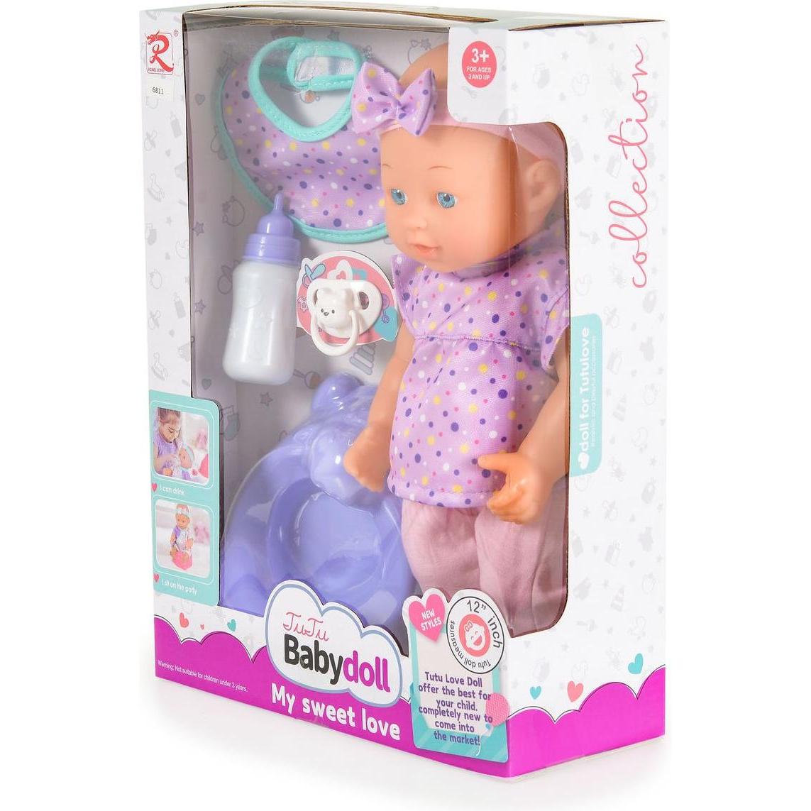 Thumbnail - Moni Kinderpuppe 31cm Töpfchen Schnuller