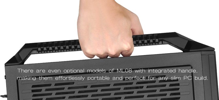 Actual product image Silverstone SST-ML08B-H w/ Handle ITX (Mini-ITX)