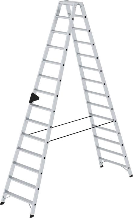Produktbild Munk Stufen-Stehleiter beidseitig begehbar 2x14 Stufen (Stehleiter, 348.80 cm)