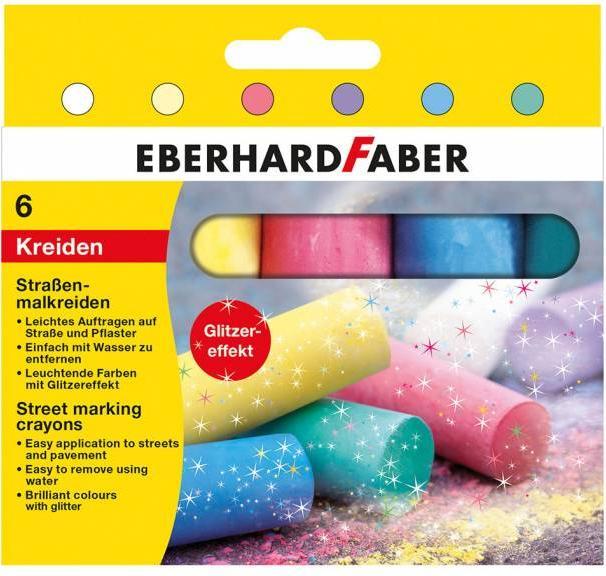 Produktbild EberhardFaber Strassenmalkreide Glitzer (6 x)