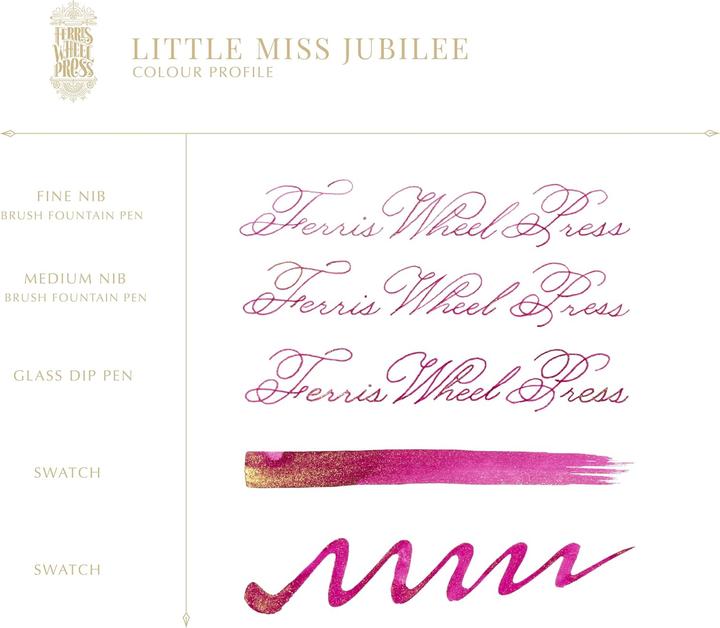 Actual product image Ferris Wheel Press Füllfederhalter Tinte, Everyday Ink Collection (Multicoloured, Pink)