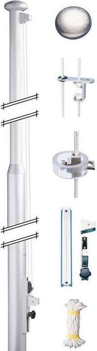 Immagine prodotto Keller Fahnen Fahnenmast-Komplettset Deluxe ohne Bodenhülse Aluminium 8 m