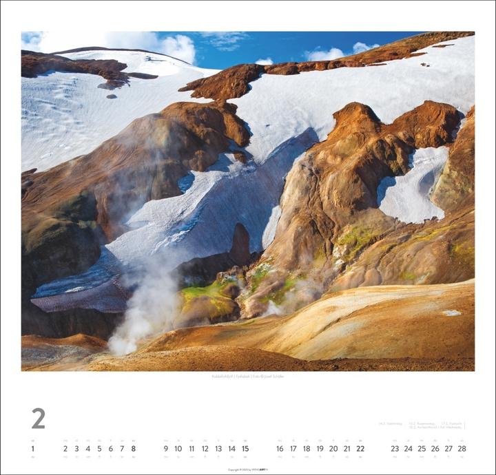 Immagine prodotto Island Kalender 2026 - Insel aus Feuer und Eis (48 x 46 cm)
