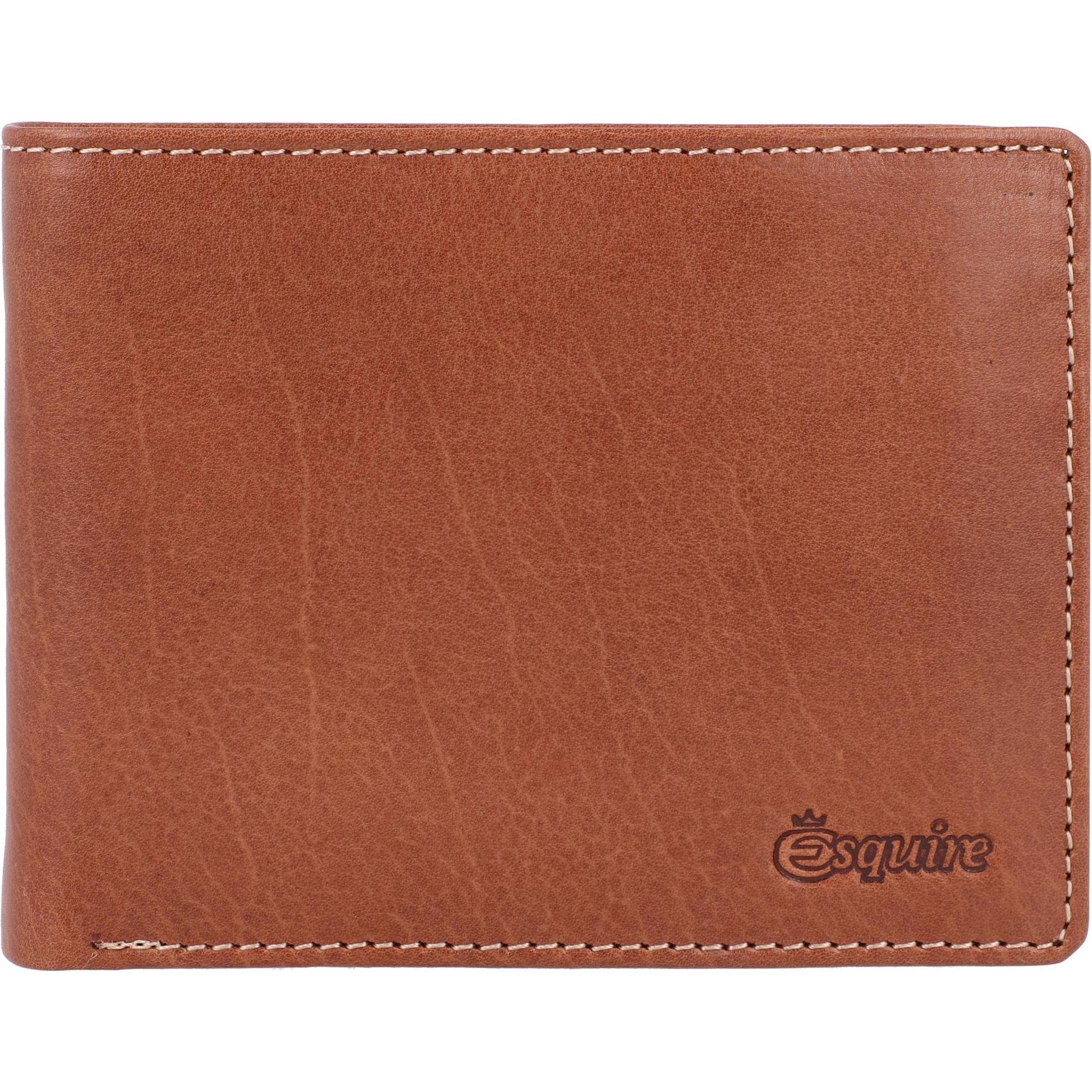 Esquire, Herren, Portemonnaie, Denver Geldbörse RFID Leder 12 cm, Braun