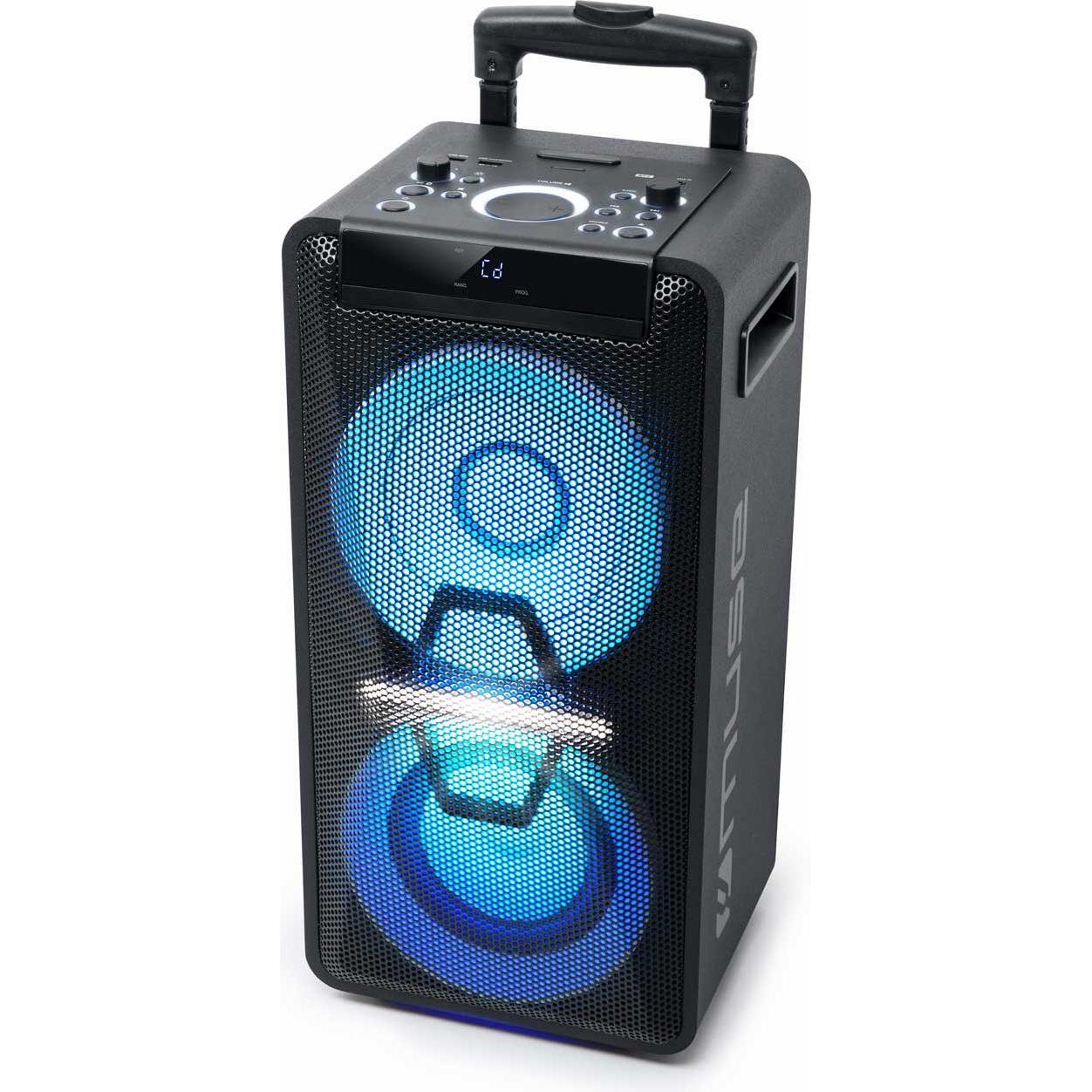 Muse M-1920 DJ Party Loudspeaker (Batteria ricaricabile, Corrente elettrica), Altoparlante Bluetooth, Nero