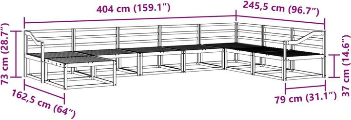 Produktbild vidaXL Outdoor-Sofa