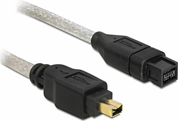 Actual product image Delock Cable FireWire IEEE 1394B 9Pol/4Pol, 1Meter (1 m)